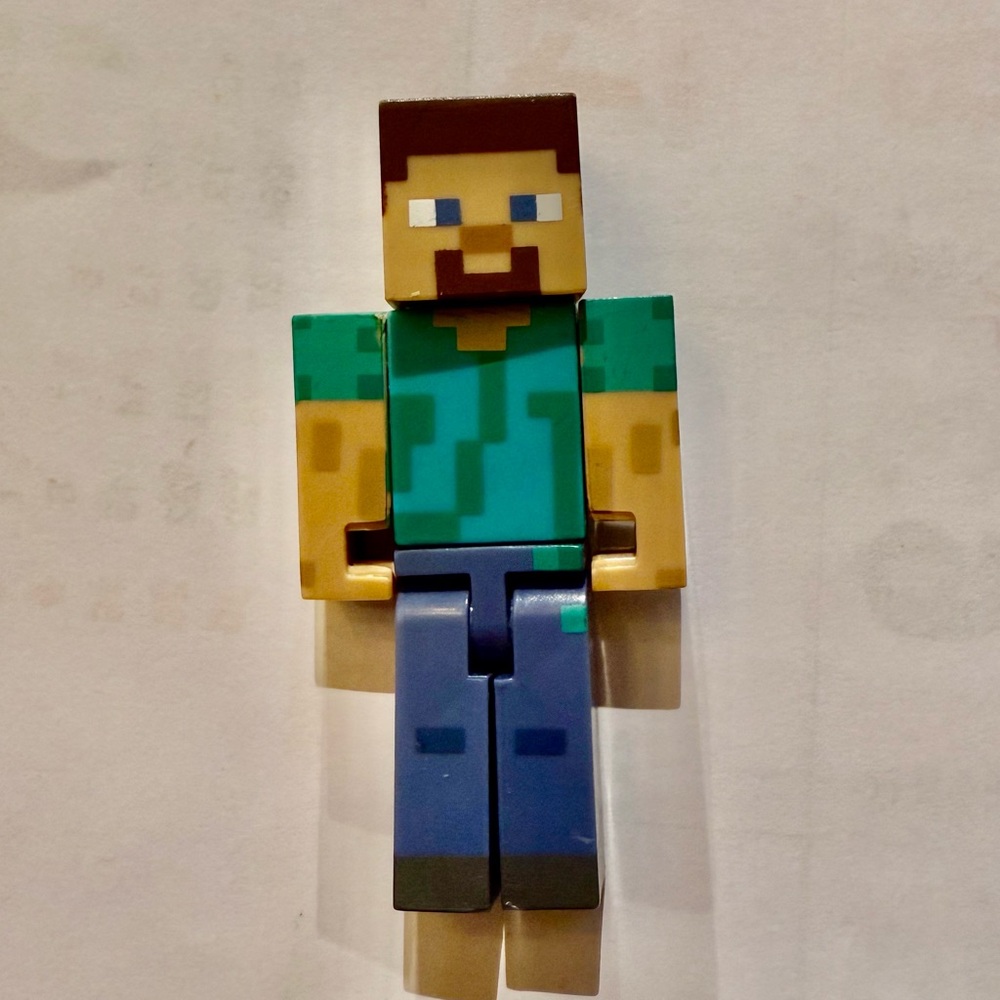 2013 Minecraft Steve Overworld Series 1 Figure Mojang Jazwares 3”